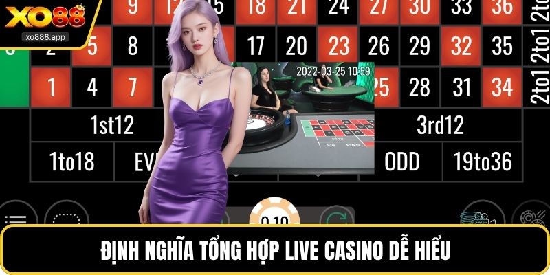 Định nghĩa tổng hợp live casino dễ hiểu