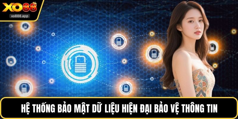 Hệ thống bảo mật dữ liệu hiện đại bảo vệ thông tin cá nhân người dùng