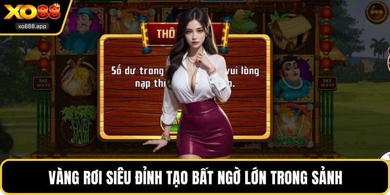 Vàng rơi siêu đỉnh tạo bất ngờ lớn trong sảnh